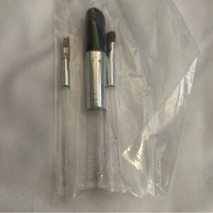 Professional Makeup Brush Set - Silver and Black